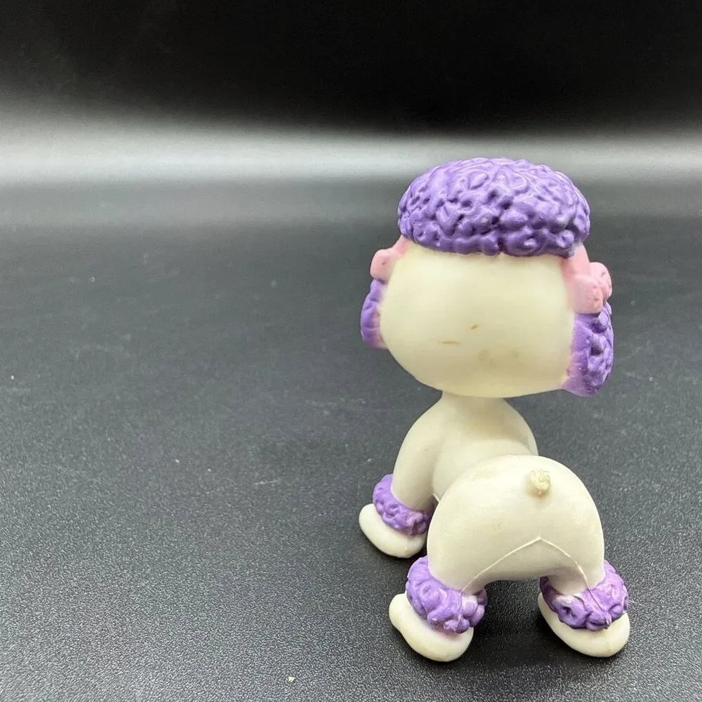 Chic Boutique My Pet Pals White Poodle w Blue Eyes, Purple Hair 2